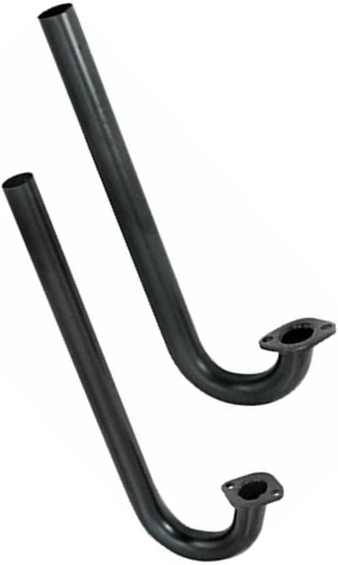 EMPI Heater Box J Tube, Slip Joint, Raw Steel, Pair, Compatible with Dune Buggy - Image 1